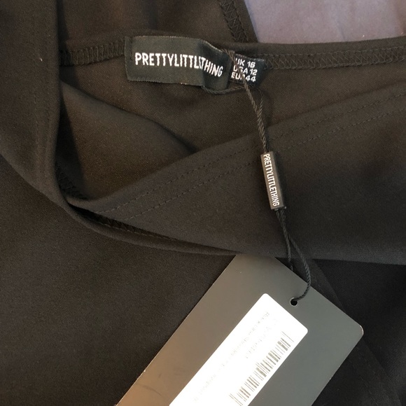 Pretty little thing black wide leg jumpsuit - Picture 1 of 2